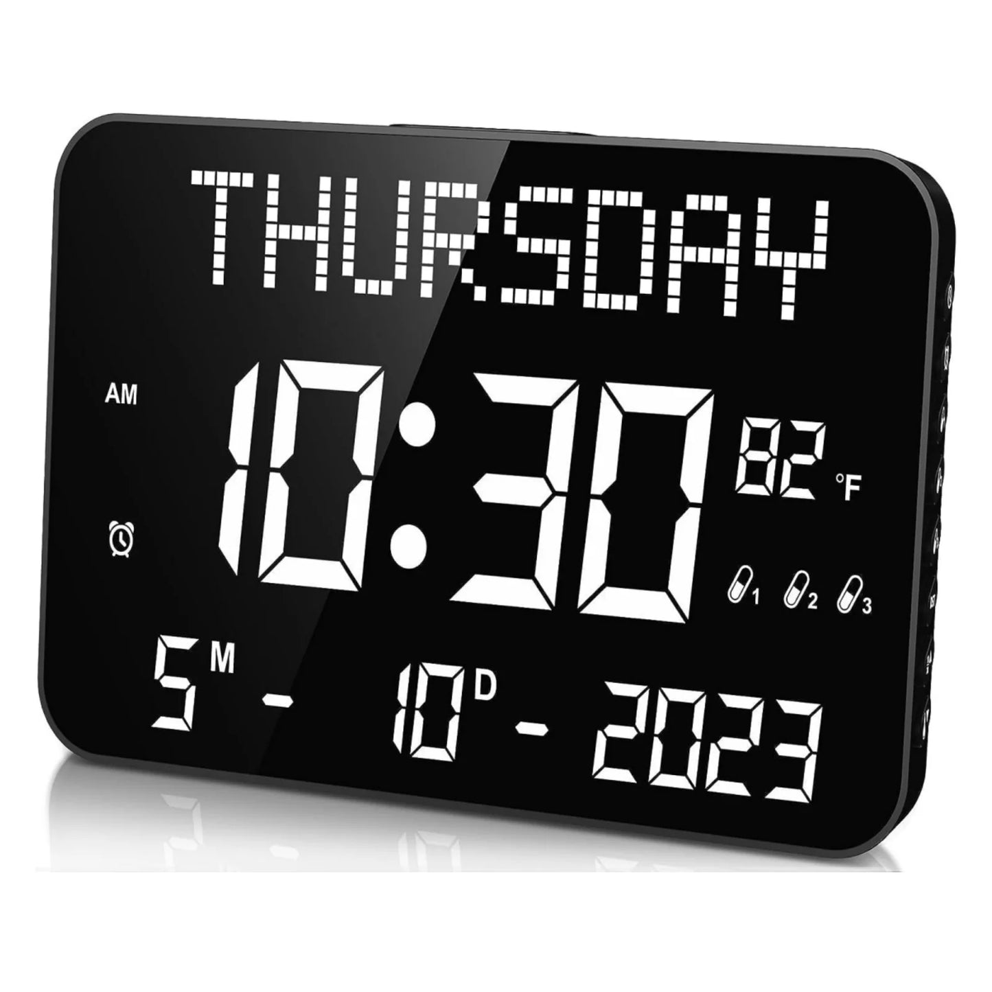 11.2" Digital Clock with Alarms & Medication Reminders