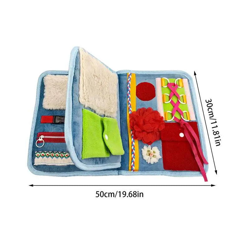 Fidget Blanket For Adults Activities Pad Sensory Blanket For Elderly Versatile Fidget Book Dementia Alzheimers Products Fidget